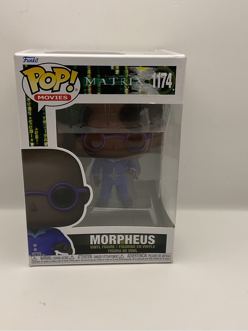 Funko Pop‎ (1174) Morpheus Matrix Movies Blue Suit and Purople Glasses